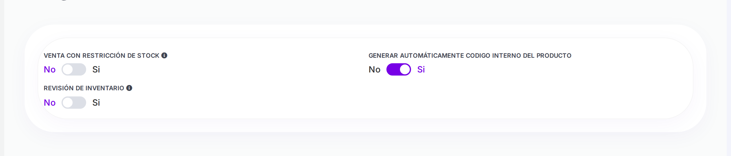 Opción de venta con restricción de stock señalada